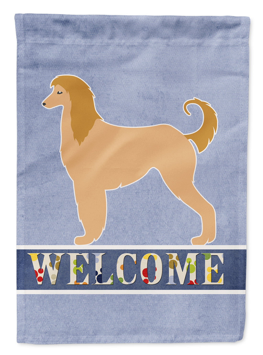Afghan Hound Welcome Flag Garden Size BB5510GF  the-store.com.