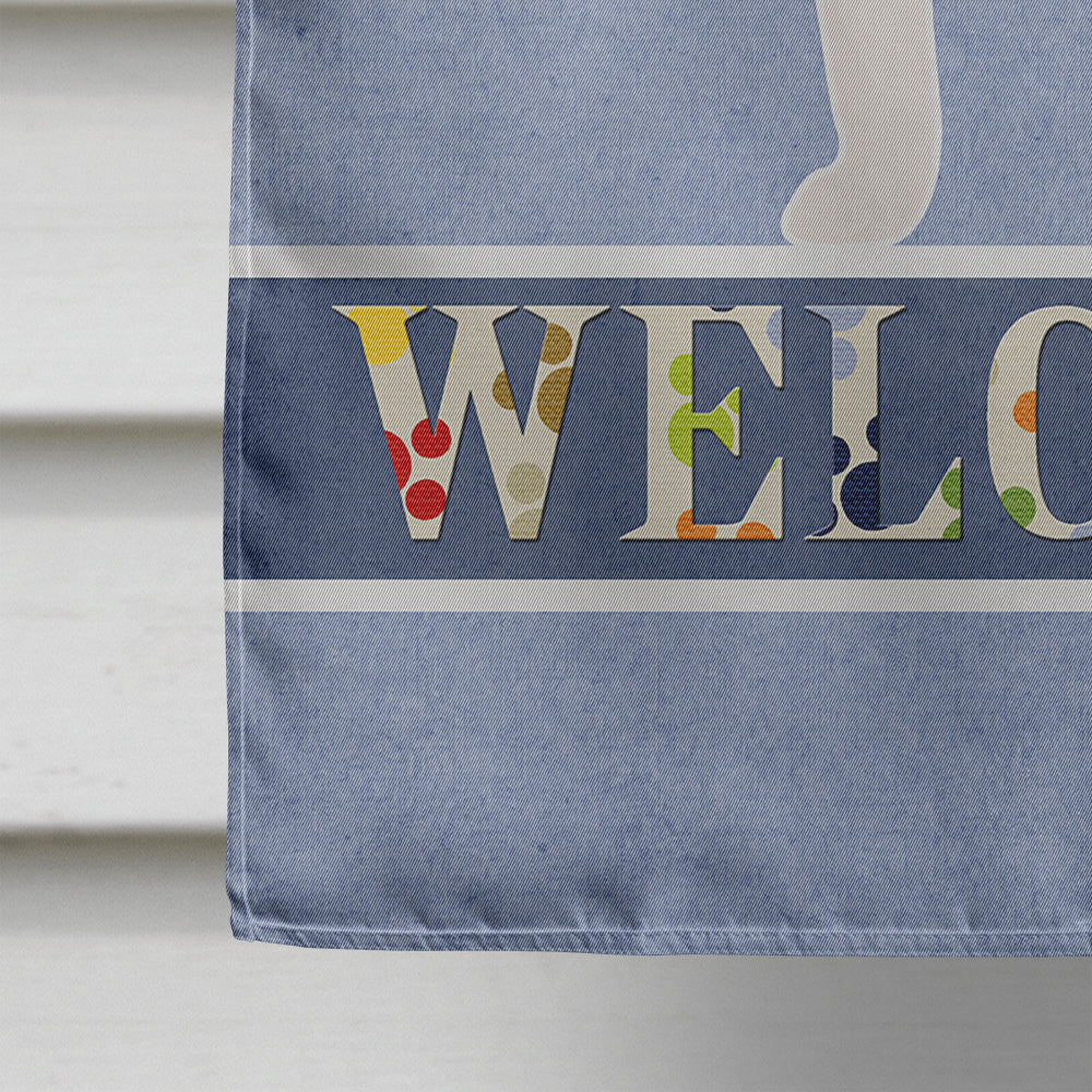Jack Russell Terrier Welcome Flag Canvas House Size BB5511CHF  the-store.com.