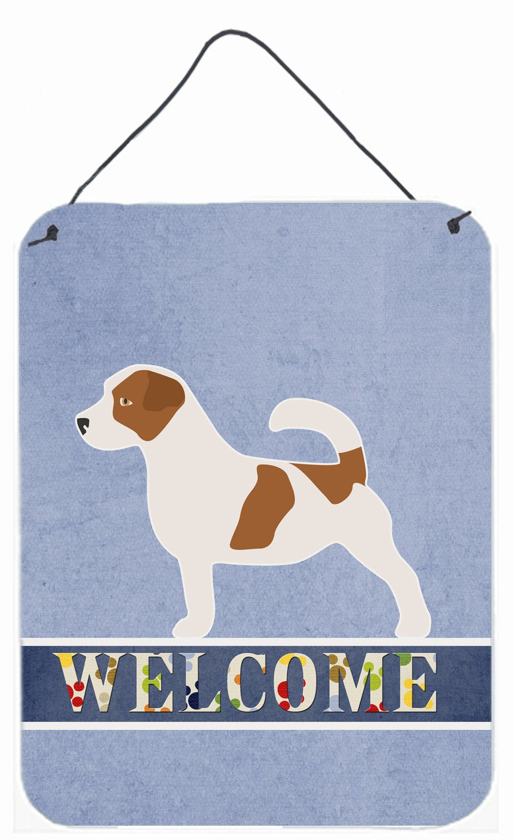 Jack Russell Terrier Welcome Wall or Door Hanging Prints BB5511DS1216 by Caroline's Treasures