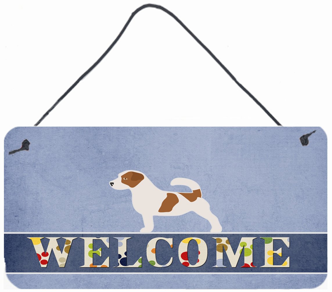 Jack Russell Terrier Welcome Wall or Door Hanging Prints BB5511DS812 by Caroline&#39;s Treasures