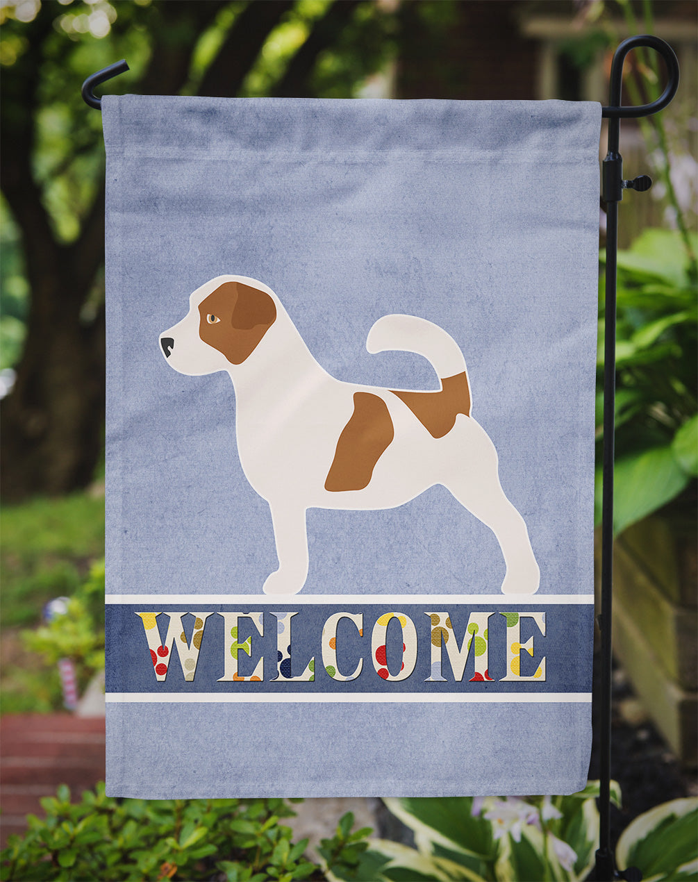 Jack Russell Terrier Welcome Flag Garden Size BB5511GF  the-store.com.