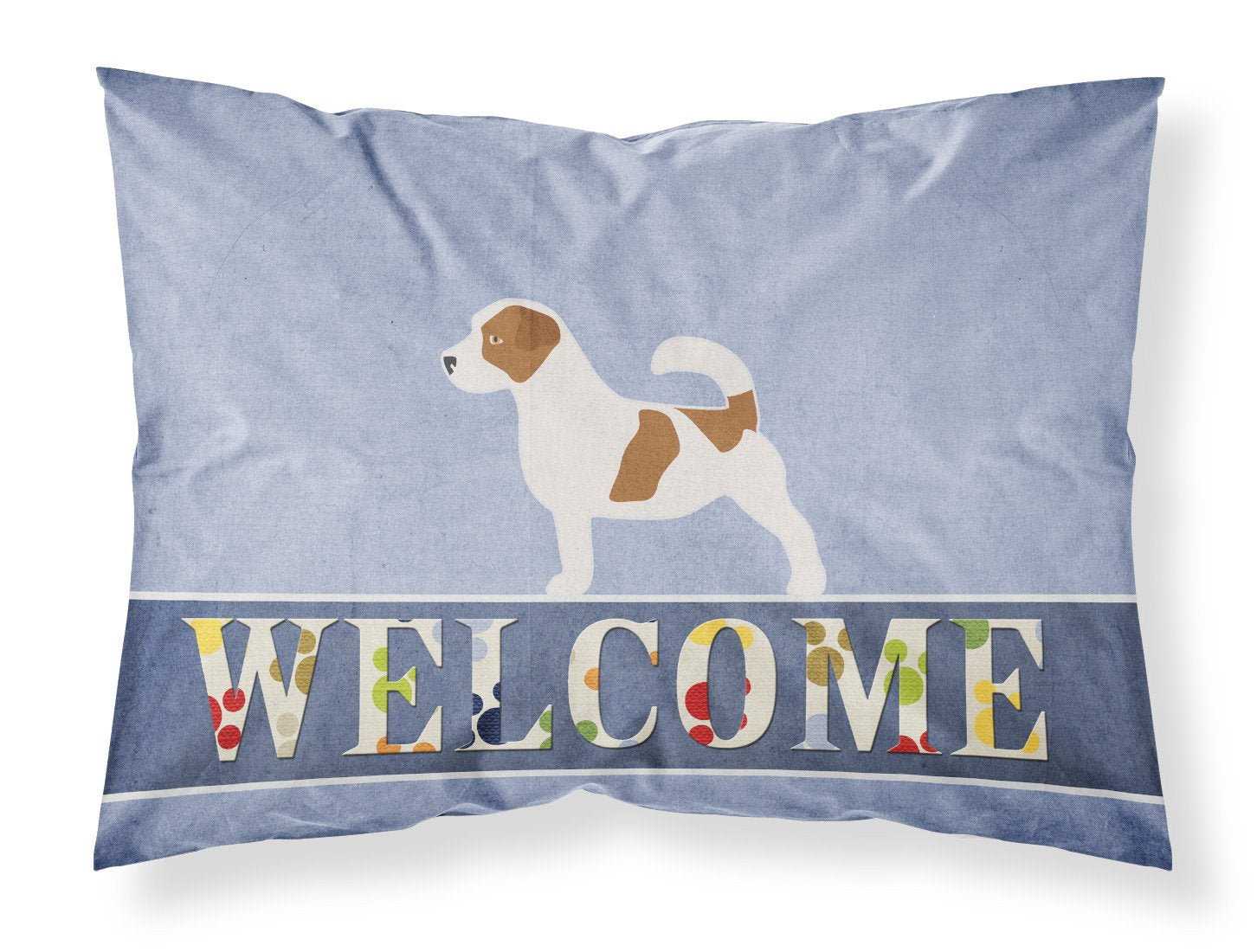 Jack Russell Terrier Welcome Fabric Standard Pillowcase BB5511PILLOWCASE by Caroline's Treasures