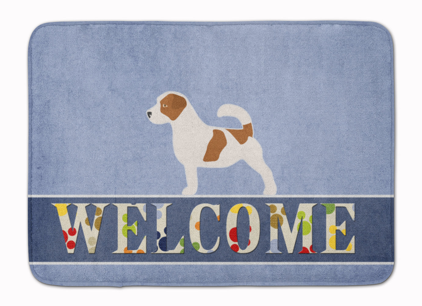 Jack Russell Terrier Welcome Machine Washable Memory Foam Mat BB5511RUG - the-store.com