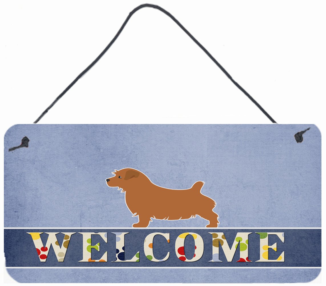 Norfolk Terrier Welcome Wall or Door Hanging Prints BB5513DS812 by Caroline's Treasures