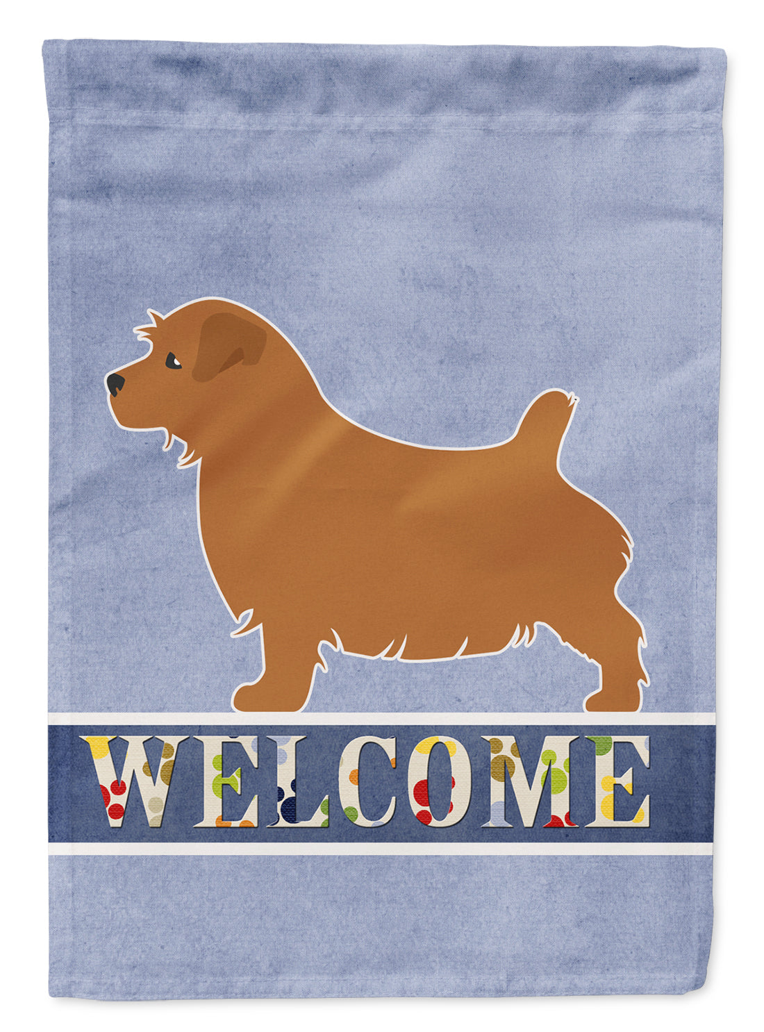 Norfolk Terrier Welcome Flag Garden Size BB5513GF