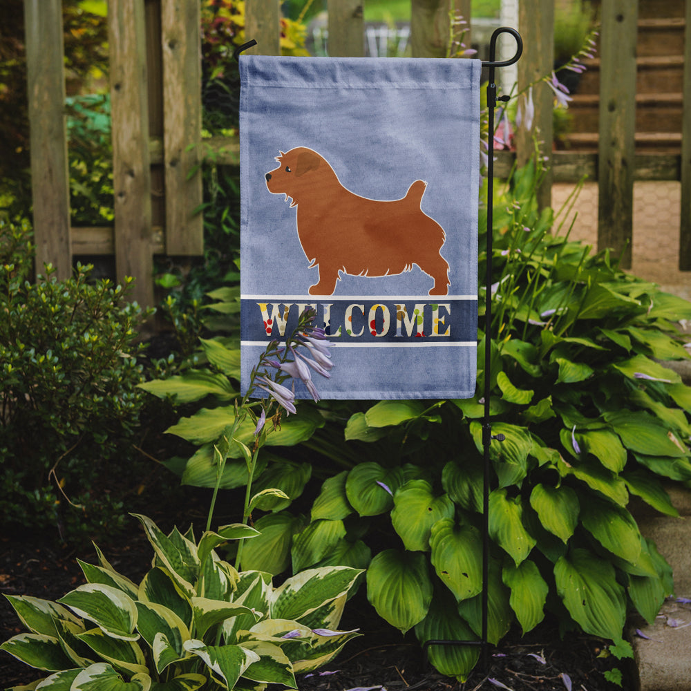Norfolk Terrier Welcome Flag Garden Size BB5513GF  the-store.com.