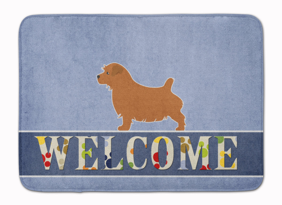 Norfolk Terrier Welcome Machine Washable Memory Foam Mat BB5513RUG - the-store.com