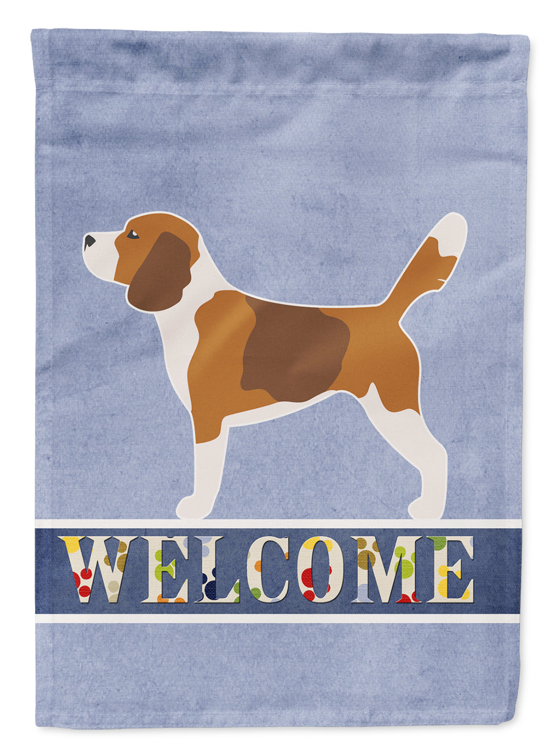 Beagle Welcome Flag Canvas House Size BB5514CHF  the-store.com.