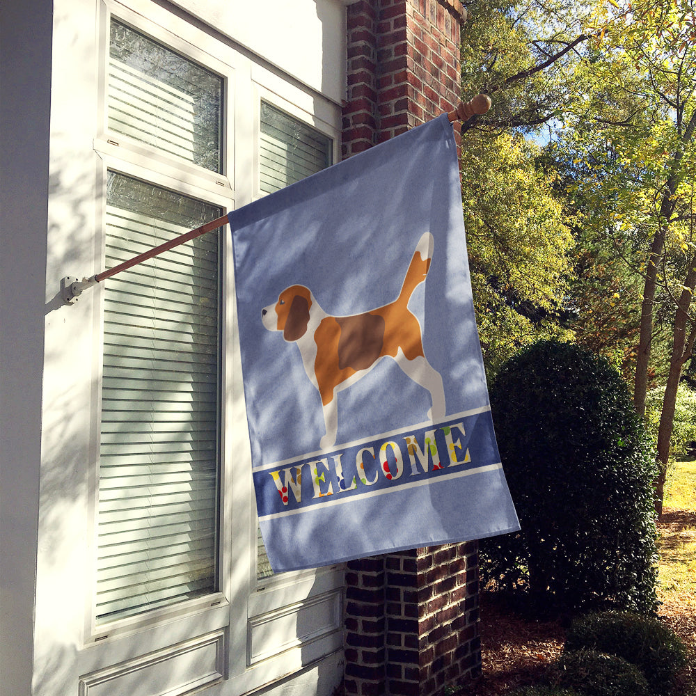 Beagle Welcome Flag Canvas House Size BB5514CHF