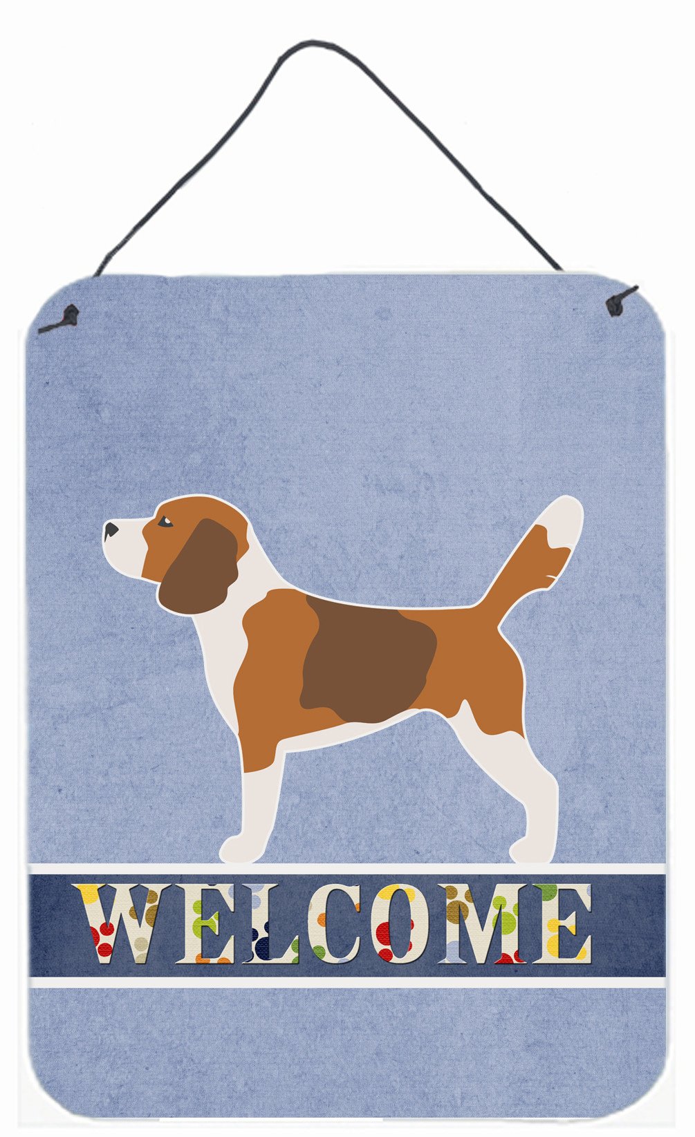 Beagle Welcome Wall or Door Hanging Prints BB5514DS1216 by Caroline's Treasures