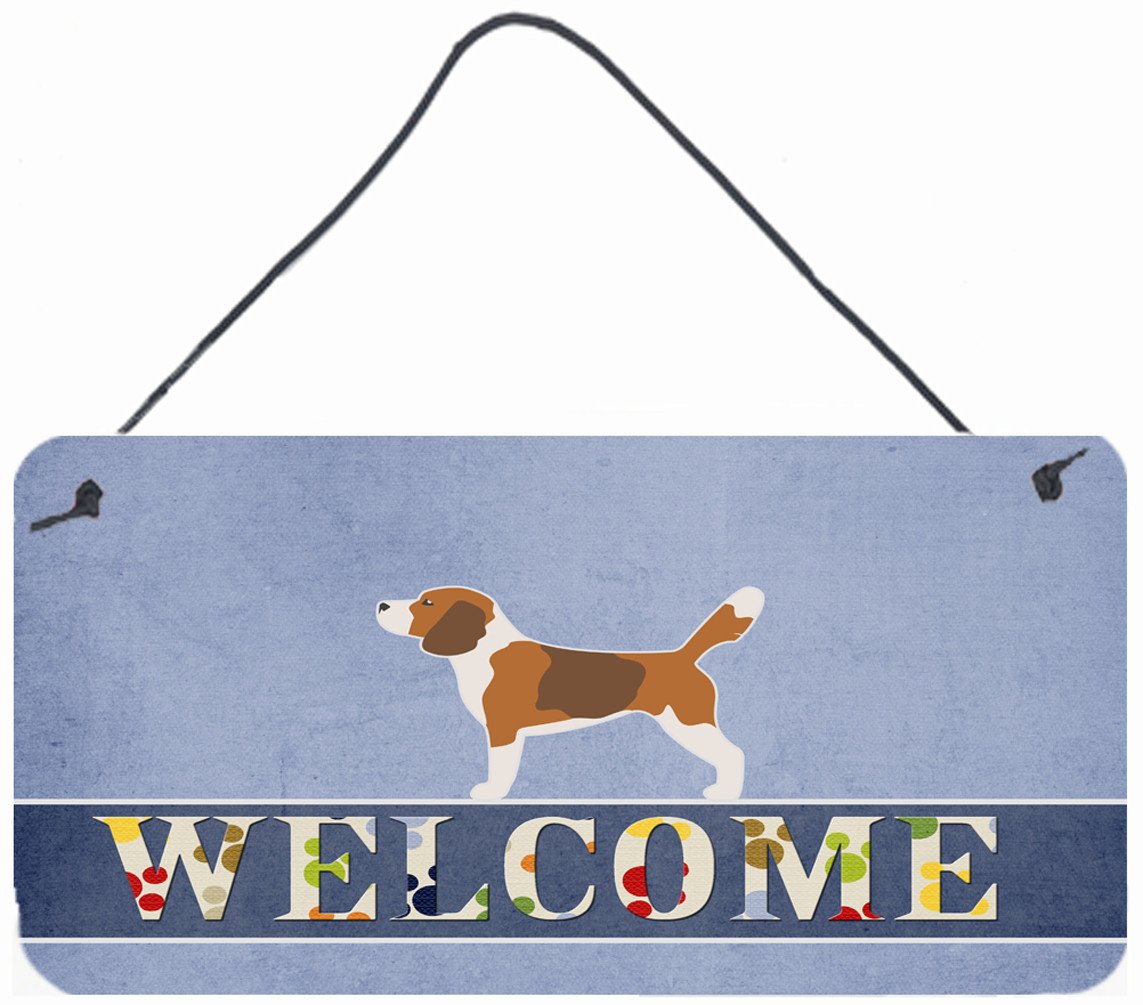 Beagle Welcome Wall or Door Hanging Prints BB5514DS812 by Caroline&#39;s Treasures
