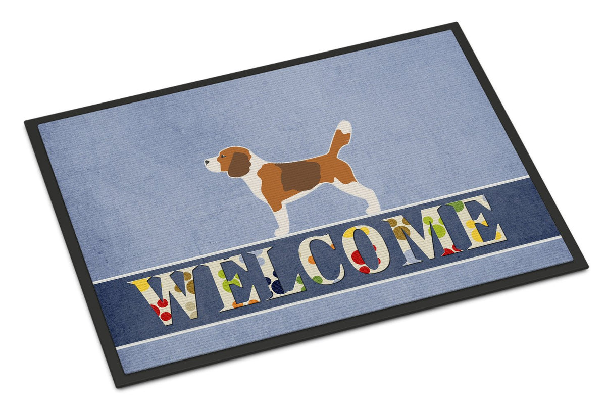 Beagle Welcome Indoor or Outdoor Mat 24x36 BB5514JMAT by Caroline&#39;s Treasures