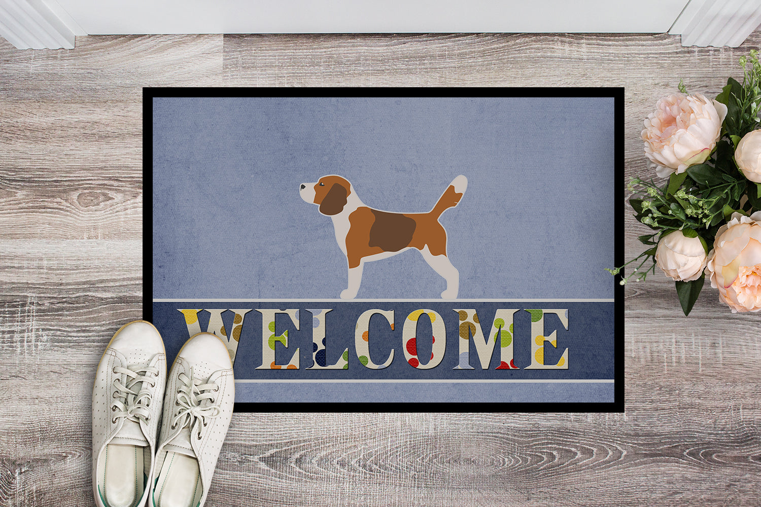Beagle Welcome Indoor or Outdoor Mat 18x27 BB5514MAT - the-store.com