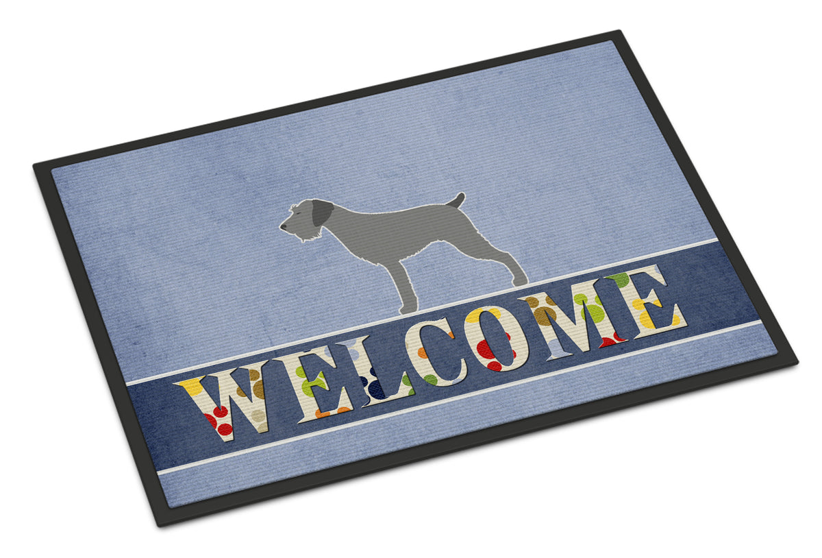 German Wirehaired Pointer Welcome Indoor or Outdoor Mat 18x27 BB5515MAT - the-store.com