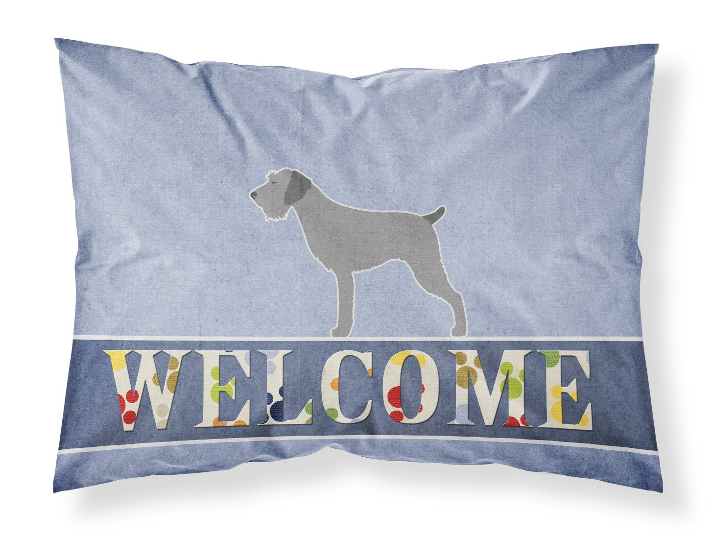 German Wirehaired Pointer Welcome Fabric Standard Pillowcase BB5515PILLOWCASE by Caroline's Treasures