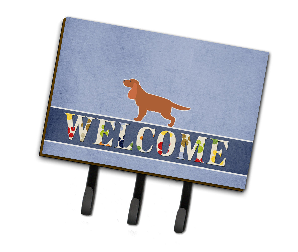 English Cocker Spaniel Welcome Leash or Key Holder BB5516TH68  the-store.com.