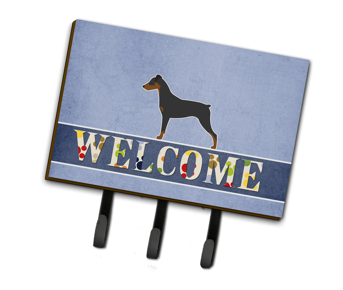 German Pinscher Welcome Leash or Key Holder BB5517TH68  the-store.com.