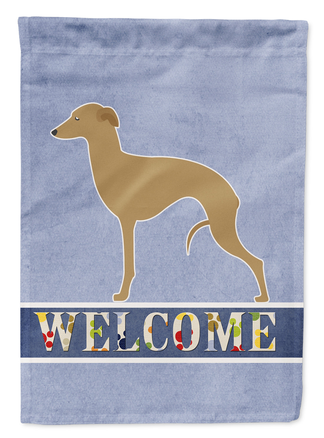 Italian Greyhound Welcome Flag Garden Size BB5518GF  the-store.com.