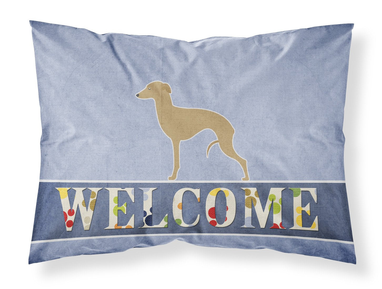 Italian Greyhound Welcome Fabric Standard Pillowcase BB5518PILLOWCASE by Caroline's Treasures