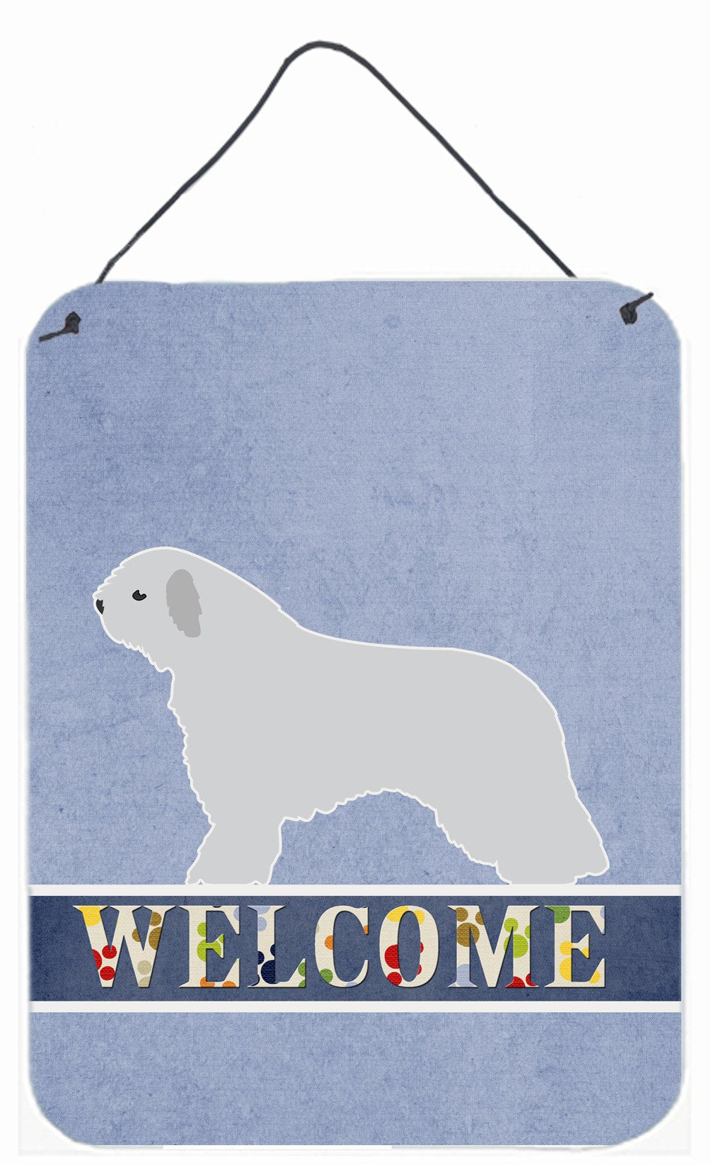 Spanish Water Dog Welcome Wall or Door Hanging Prints BB5519DS1216 by Caroline's Treasures