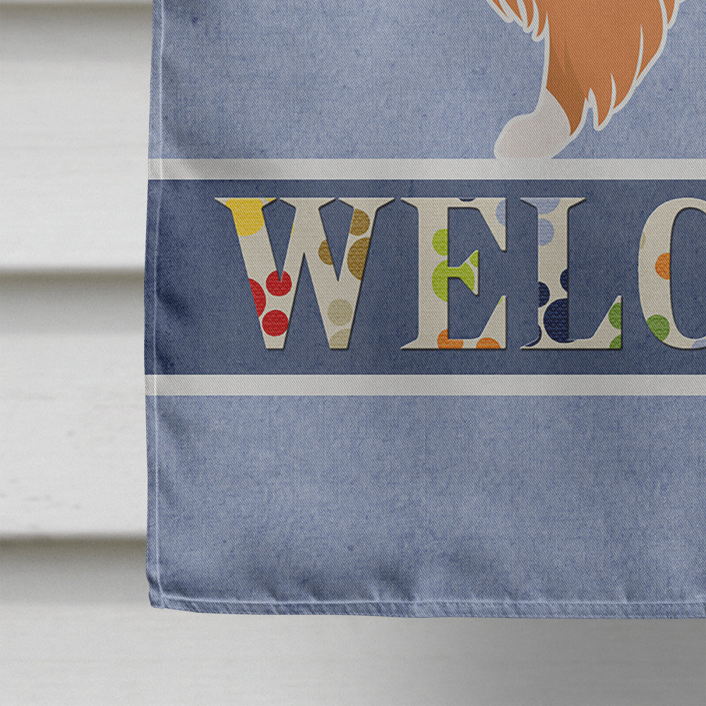 Collie Welcome Flag Canvas House Size BB5520CHF  the-store.com.