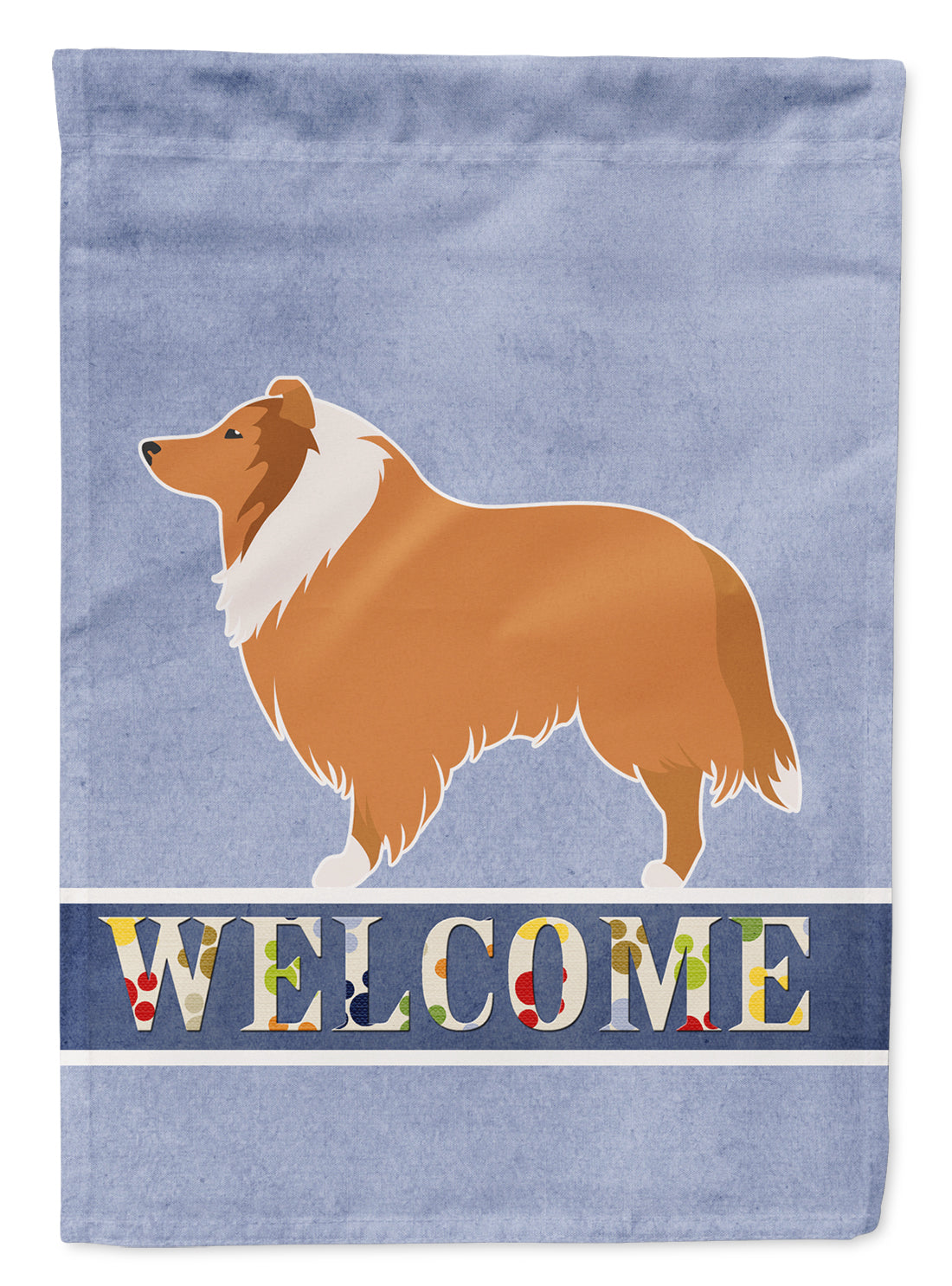 Collie Welcome Flag Garden Size BB5520GF  the-store.com.