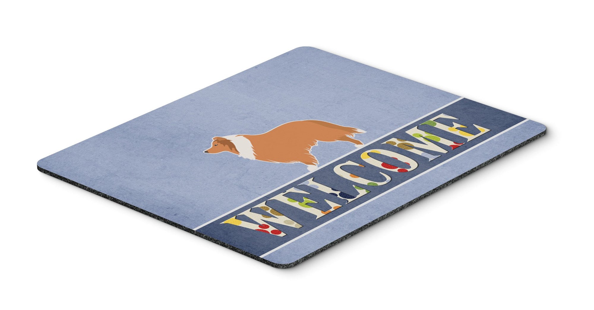 Collie Welcome Mouse Pad, Hot Pad or Trivet BB5520MP by Caroline's Treasures