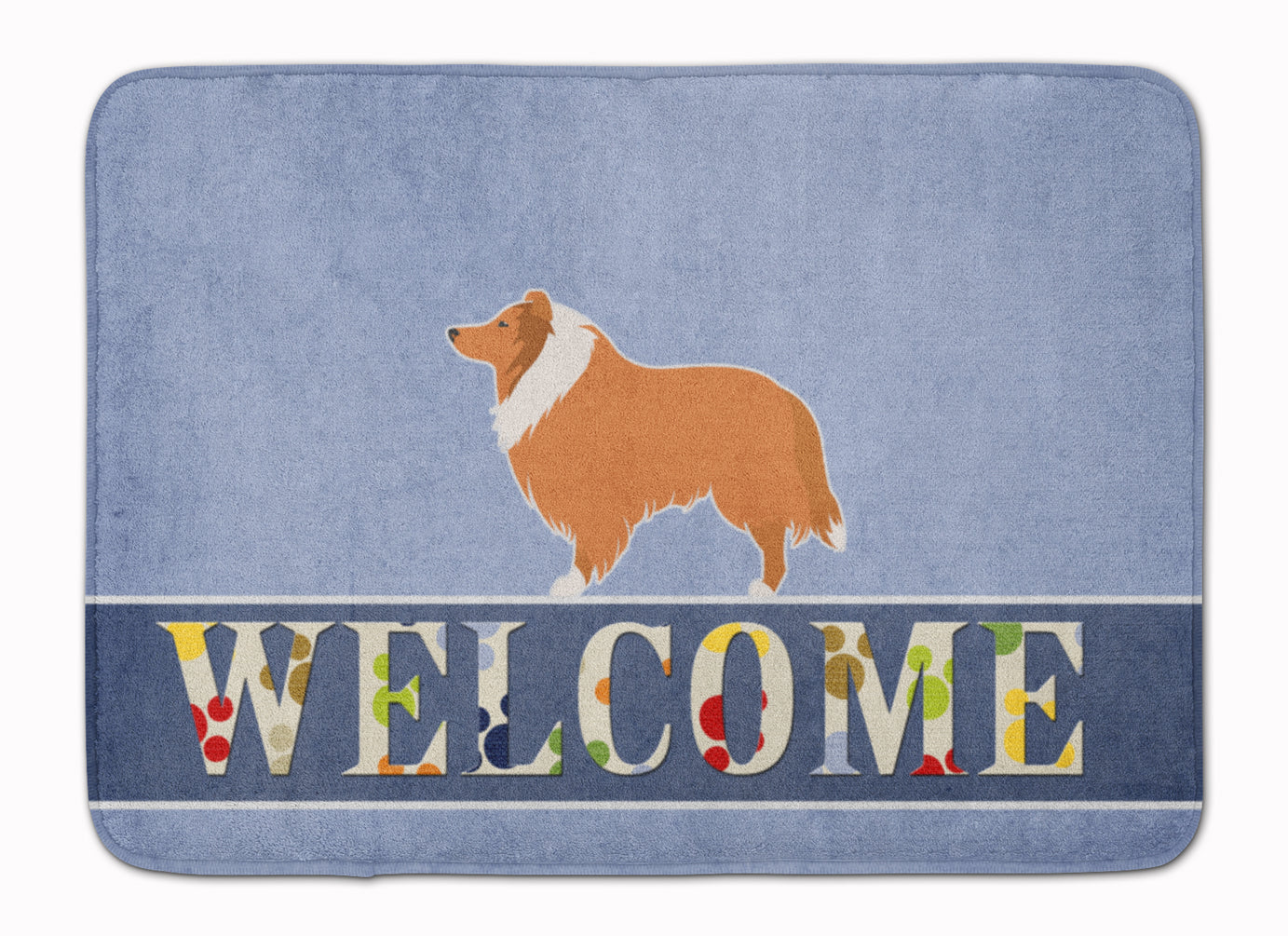 Collie Welcome Machine Washable Memory Foam Mat BB5520RUG - the-store.com