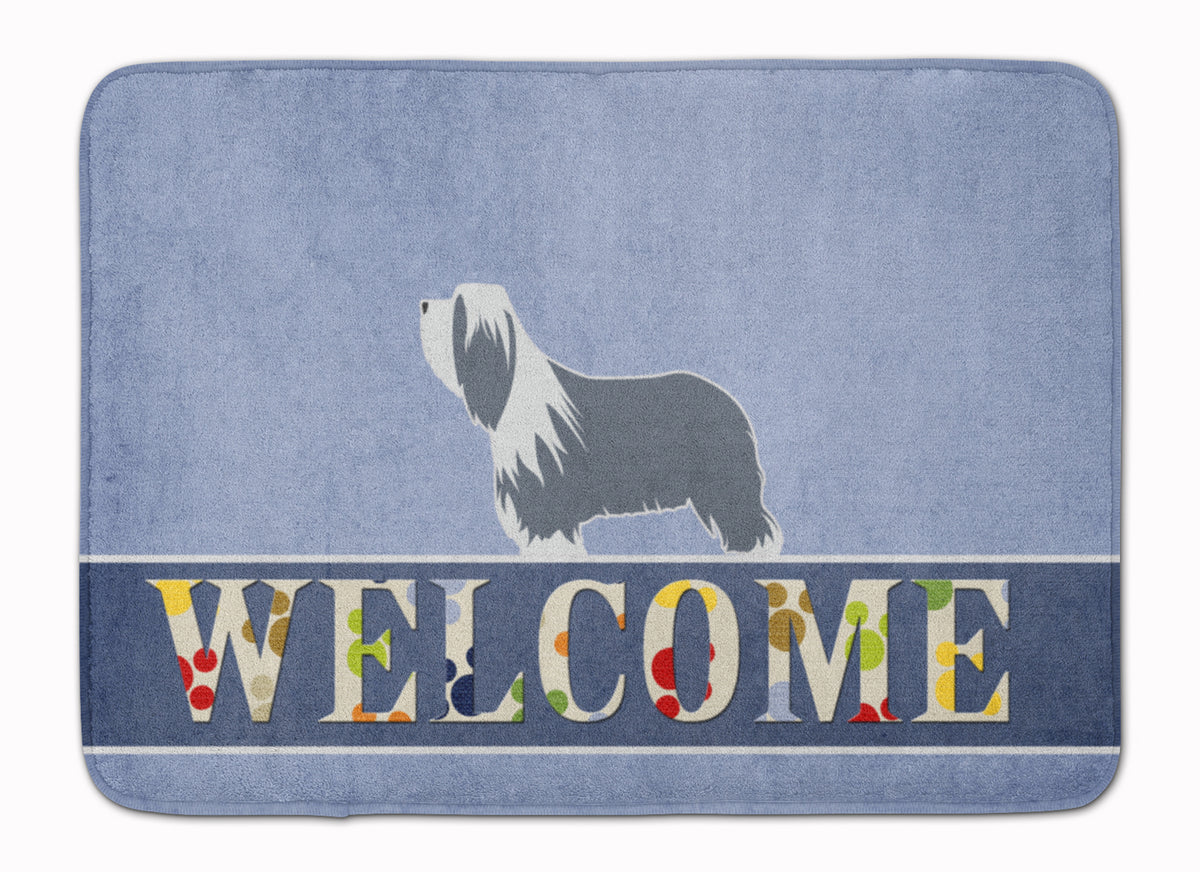 Bearded Collie Welcome Machine Washable Memory Foam Mat BB5521RUG - the-store.com