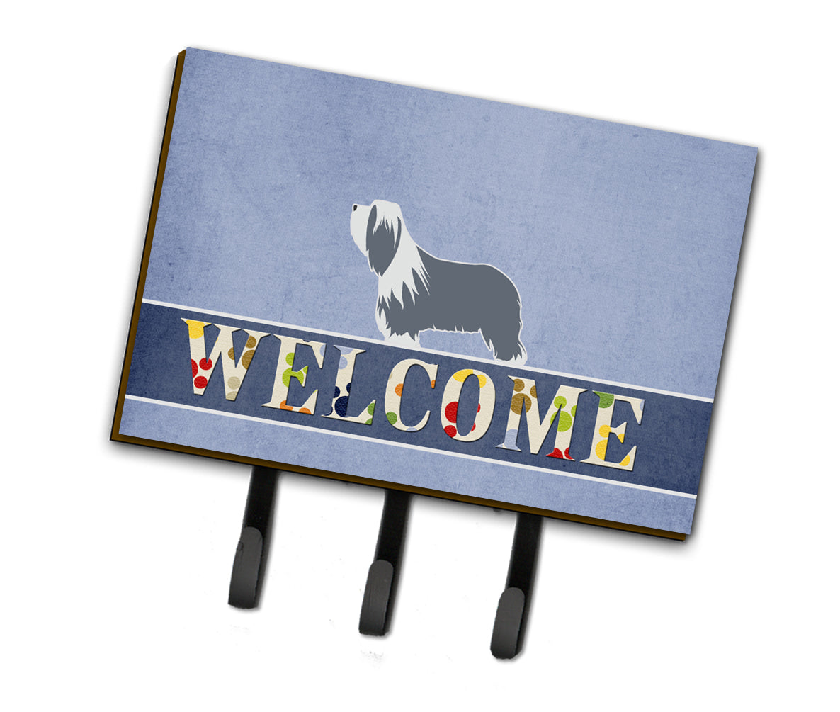 Bearded Collie Welcome Leash or Key Holder BB5521TH68