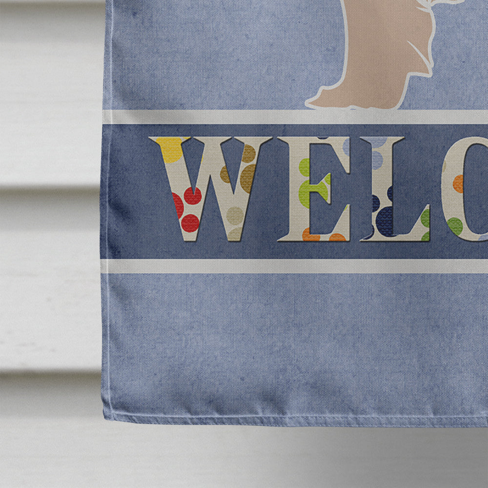 Pyrenean Shepherd Welcome Flag Canvas House Size BB5522CHF  the-store.com.