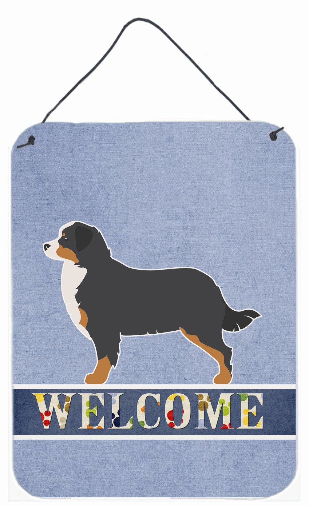 Bernese Mountain Dog Welcome Wall or Door Hanging Prints BB5523DS1216 by Caroline's Treasures