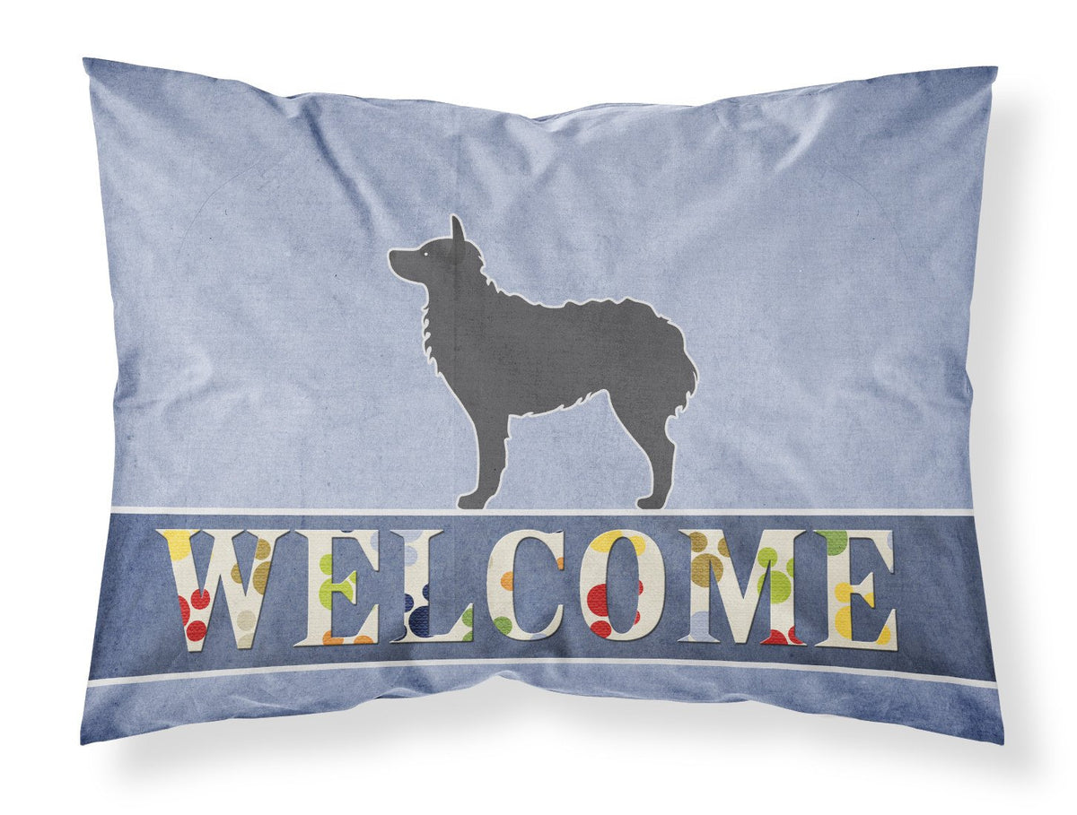 Croatian Sheepdog Welcome Fabric Standard Pillowcase BB5525PILLOWCASE by Caroline&#39;s Treasures