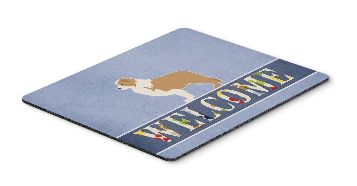 Red Border Collie Welcome Mouse Pad, Hot Pad or Trivet BB5526MP by Caroline&#39;s Treasures