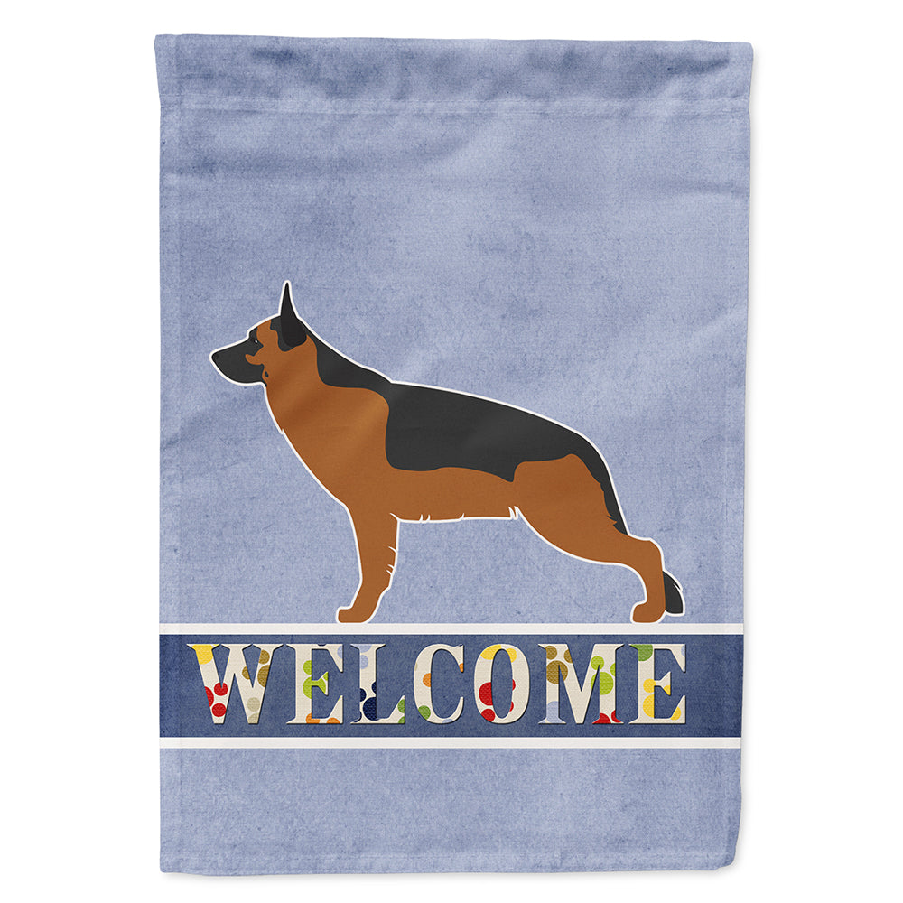 German Shepherd Welcome Flag Canvas House Size BB5528CHF