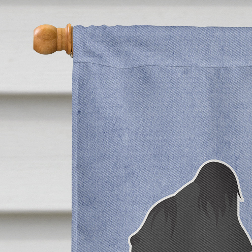 Briard Welcome Flag Canvas House Size BB5530CHF