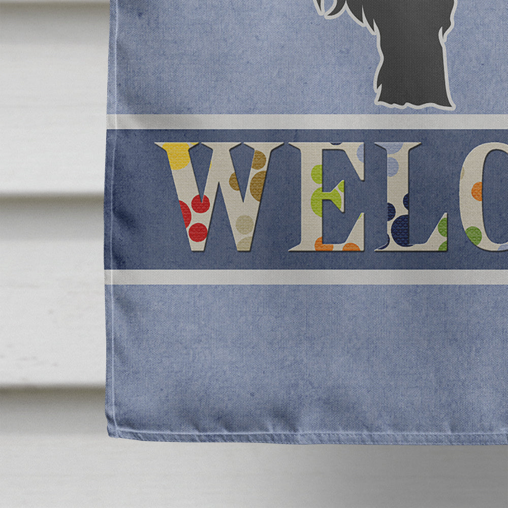 Briard Welcome Flag Canvas House Size BB5530CHF  the-store.com.