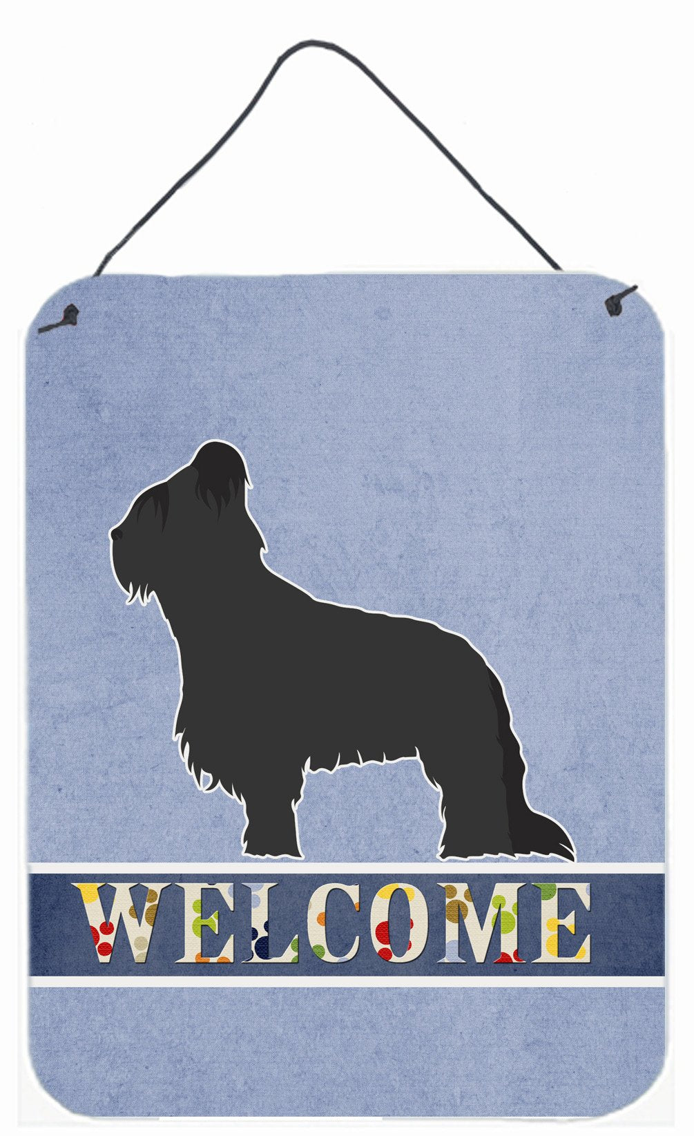 Briard Welcome Wall or Door Hanging Prints BB5530DS1216 by Caroline's Treasures