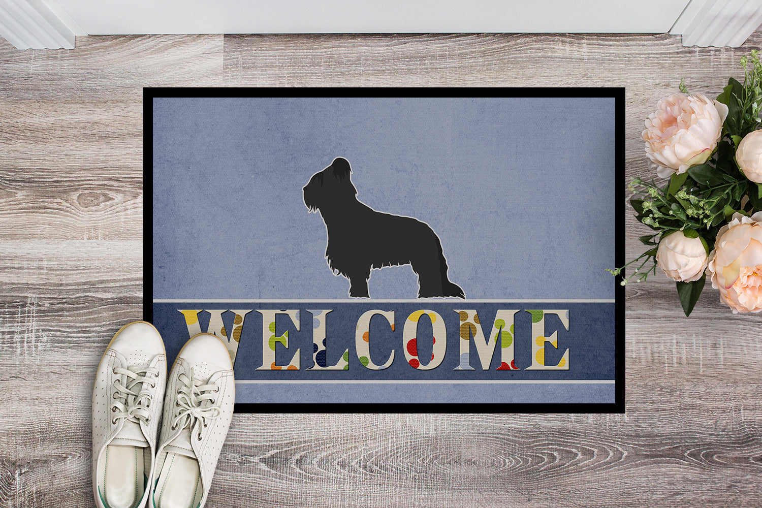 Briard Welcome Indoor or Outdoor Mat 18x27 BB5530MAT - the-store.com