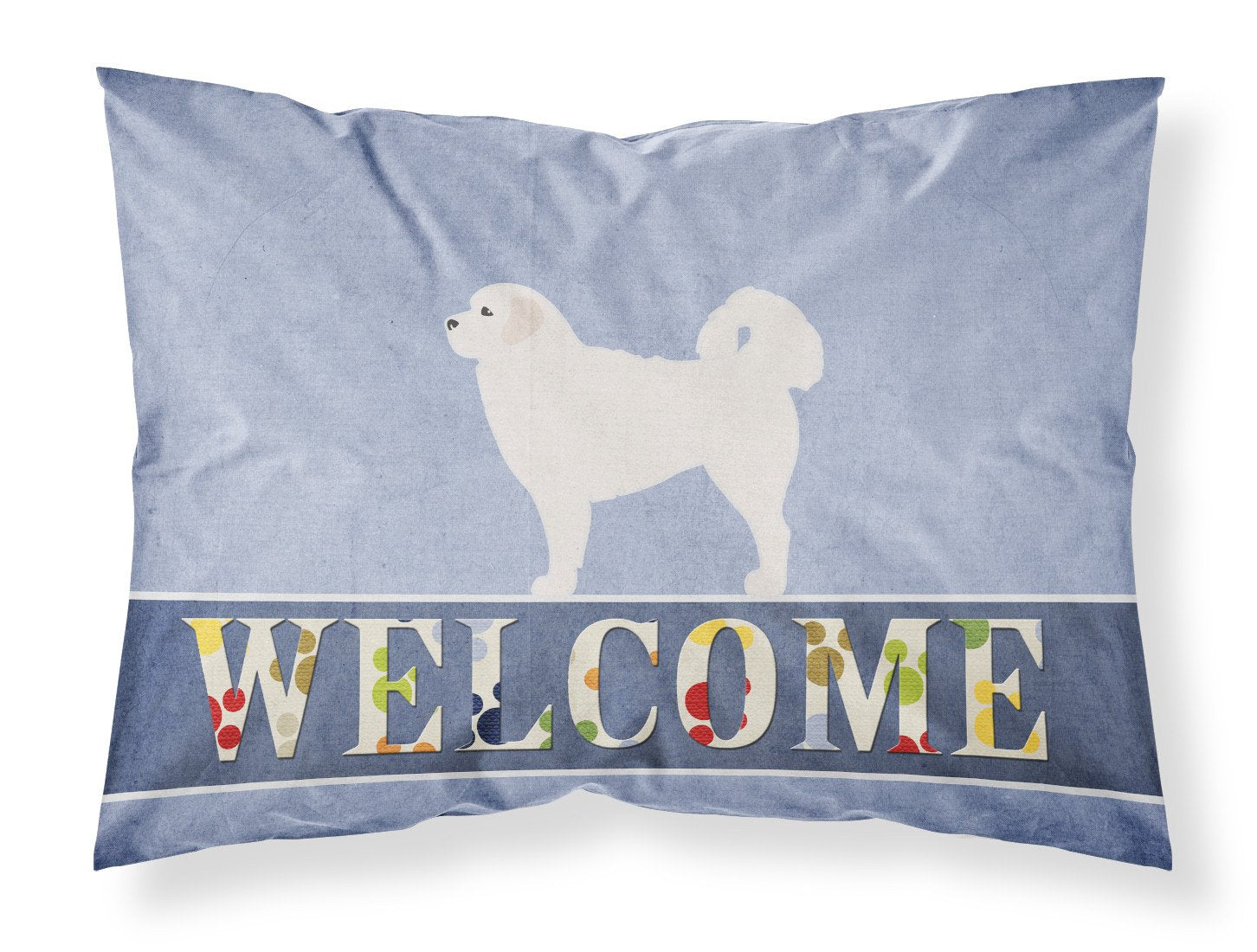Polish Tatra Sheepdog Welcome Fabric Standard Pillowcase BB5531PILLOWCASE by Caroline's Treasures