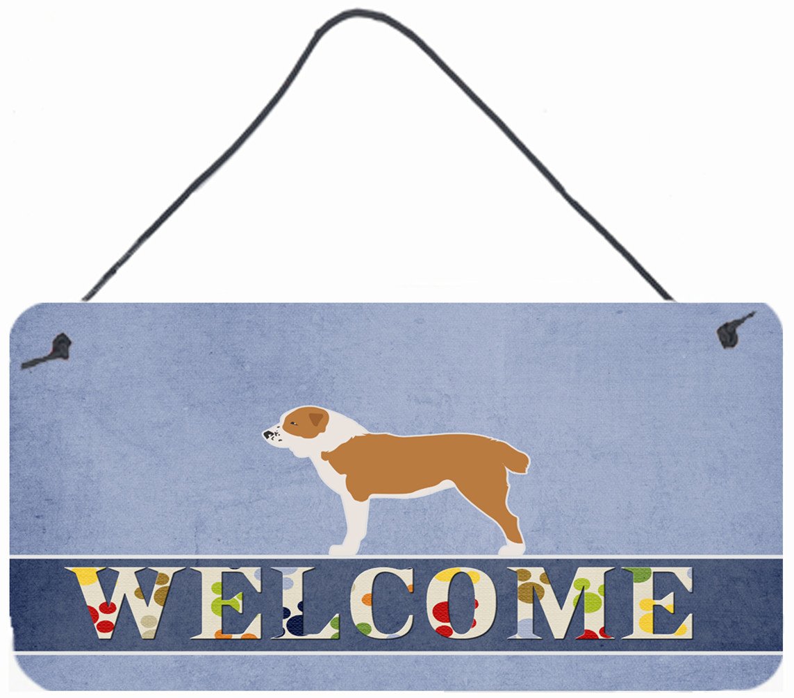 Central Asian Shepherd Dog Welcome Wall or Door Hanging Prints BB5532DS812 by Caroline's Treasures