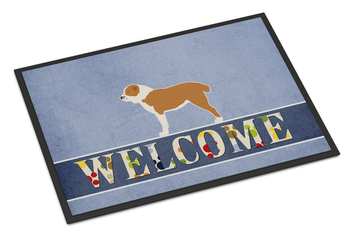 Central Asian Shepherd Dog Welcome Indoor or Outdoor Mat 18x27 BB5532MAT - the-store.com