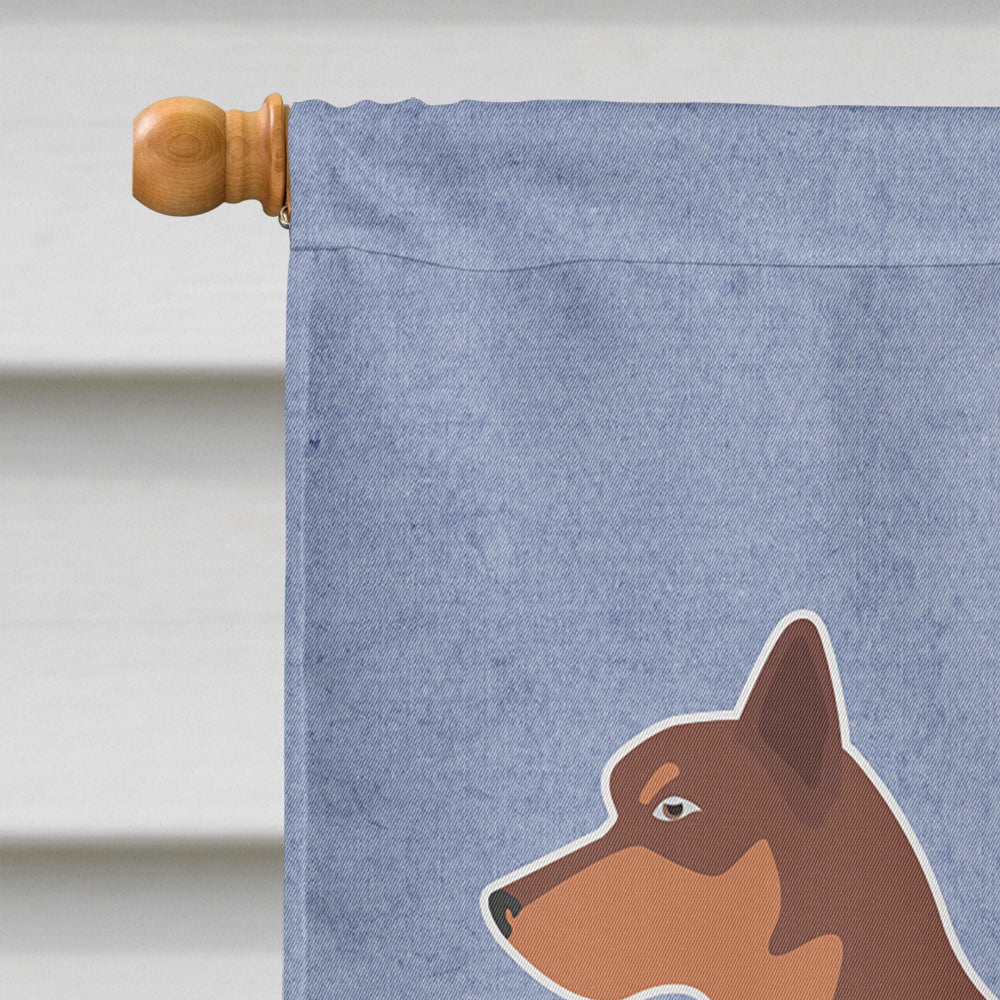 Australian Kelpie Dog Welcome Flag Canvas House Size BB5533CHF
