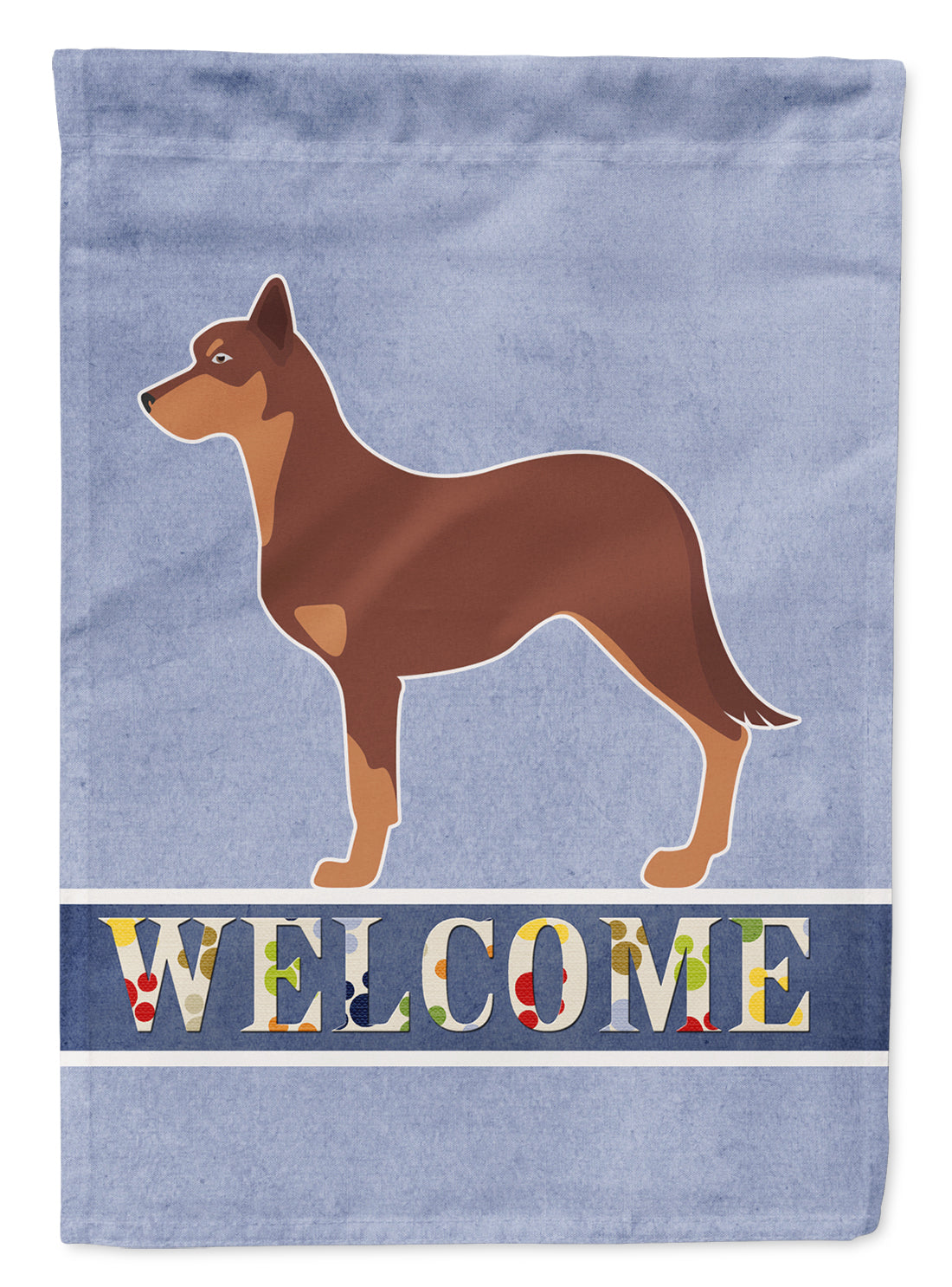 Australian Kelpie Dog Welcome Flag Garden Size BB5533GF  the-store.com.