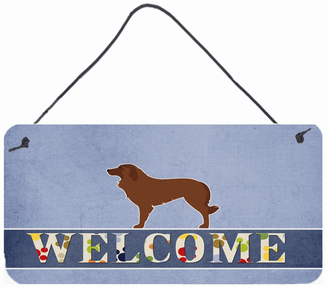 Portuguese Sheepdog Dog Welcome Wall or Door Hanging Prints BB5535DS812 by Caroline&#39;s Treasures