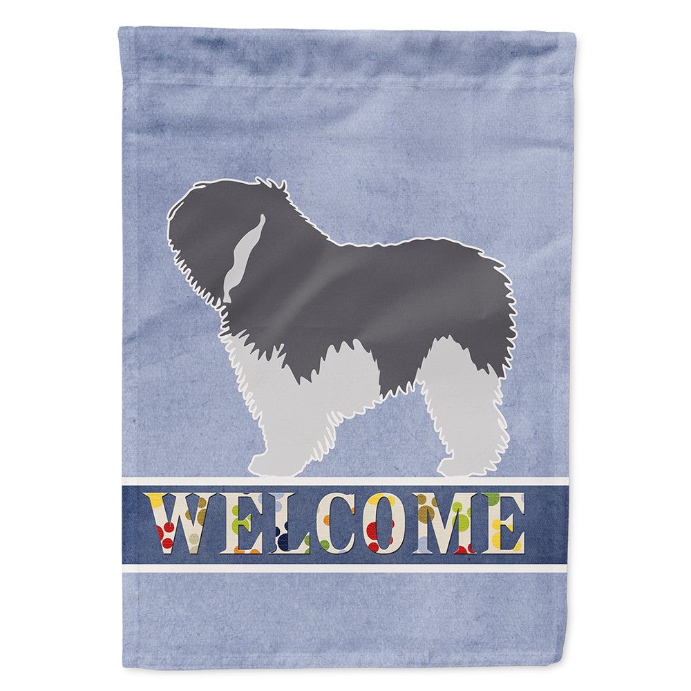 Polish Lowland Sheepdog Dog Welcome Flag Canvas House Size BB5536CHF