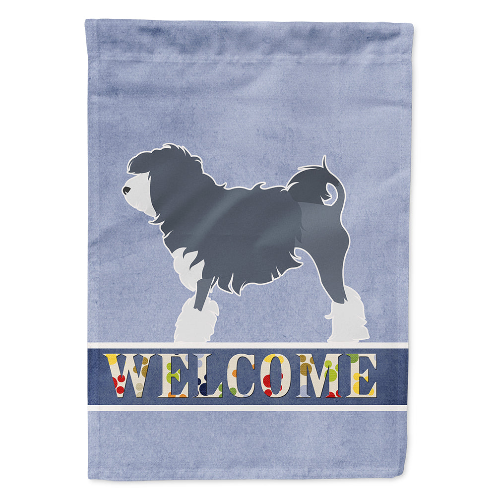 Lowchen Welcome Flag Canvas House Size BB5539CHF