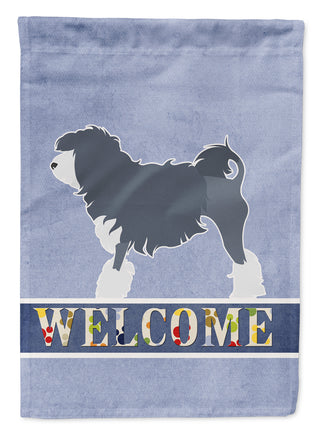 Caroline's Treasures Lowchen Welcome Garden Flag - Outdoor Decorative Yard Flag BB5539GF