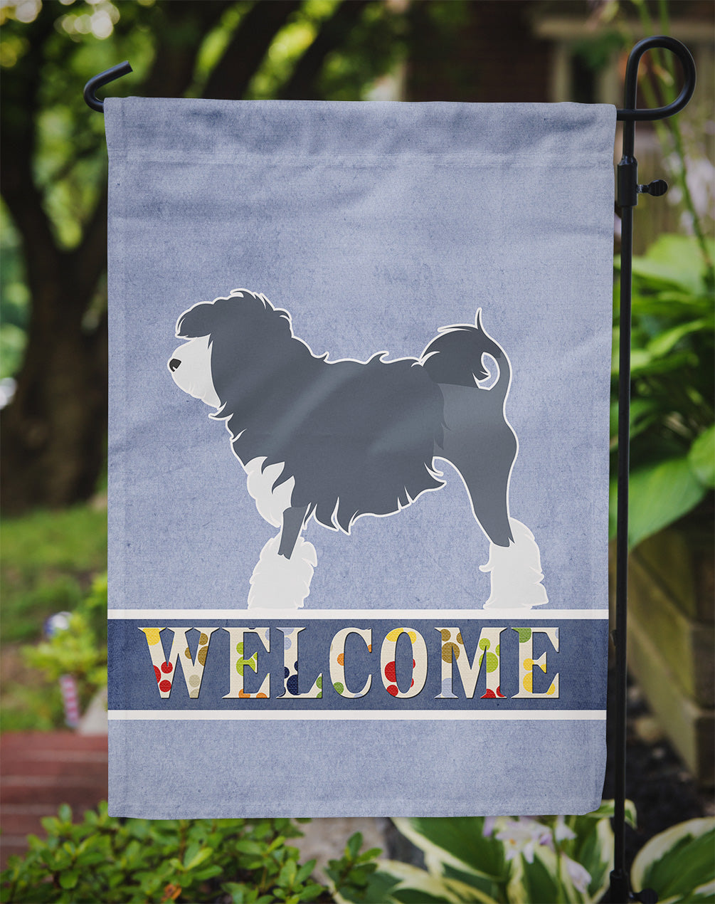 Lowchen Welcome Flag Garden Size BB5539GF  the-store.com.