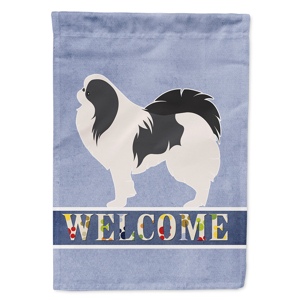 Japanese Chin Welcome Flag Canvas House Size BB5541CHF